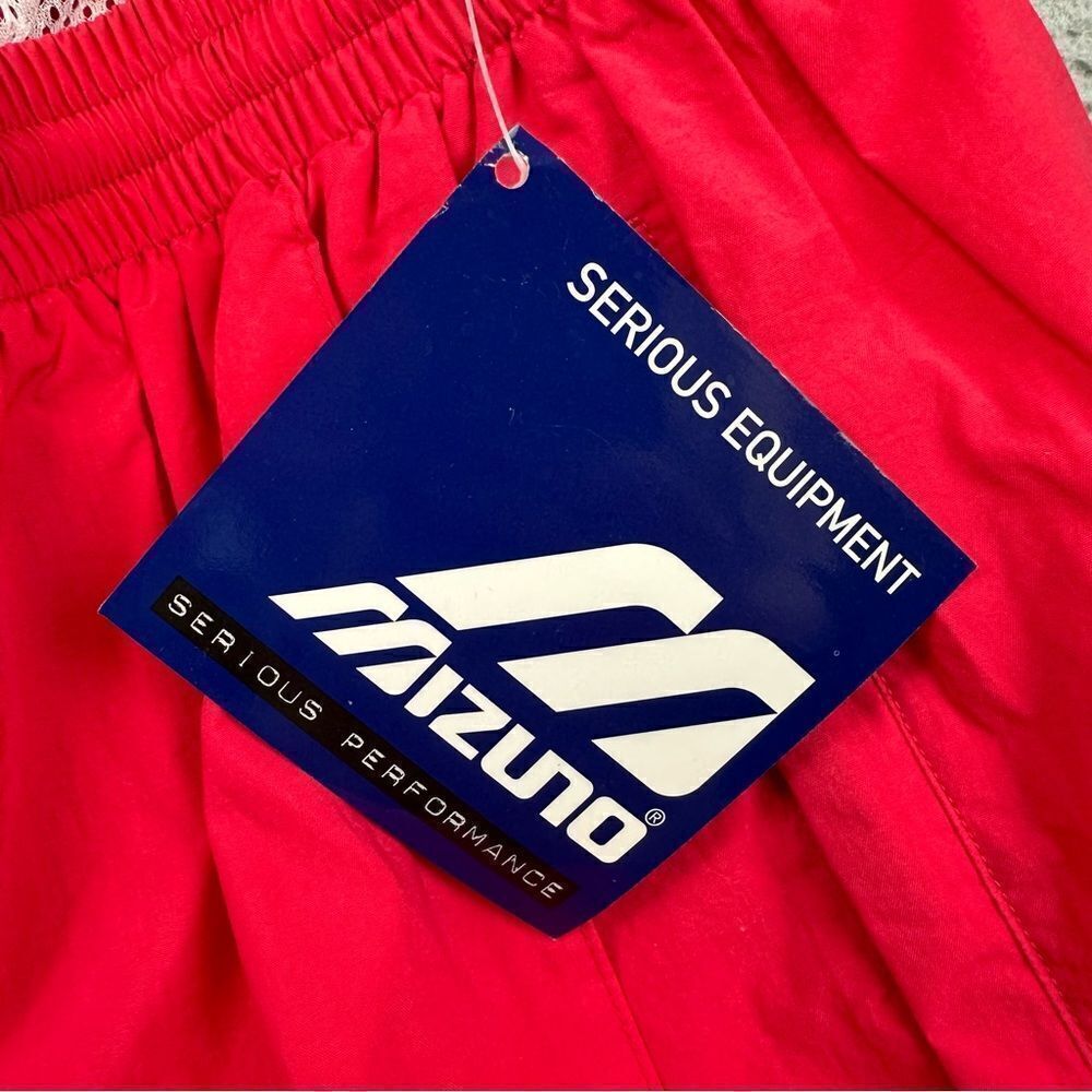 Mizuno Windbreaker Pants Adult Large Pink Swishy Drawstring Mesh Lined Nylon NEW - Picture 15 of 16
